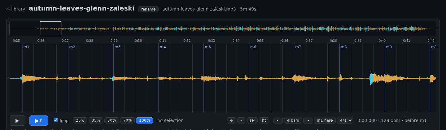 Downbeat or upbeat? Instantly visible.